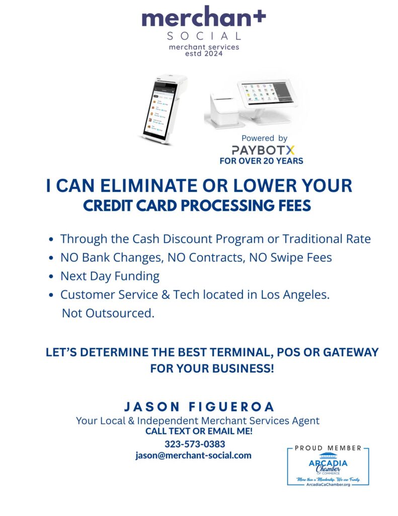 Merchant Social fee elimination info flyer 