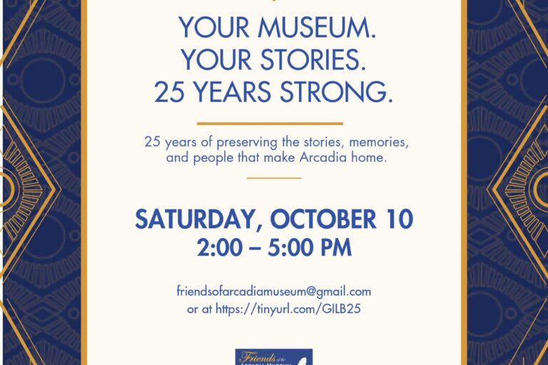 Gilb Museum celebrating 25 years information flyer