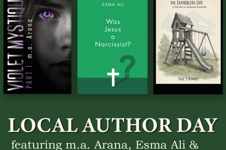author book launch flyer for Esma Ali