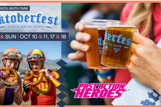 Oktoberfest banner from Santa Anita Park