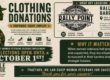 Rally Point Barber Shop clothing donation drive