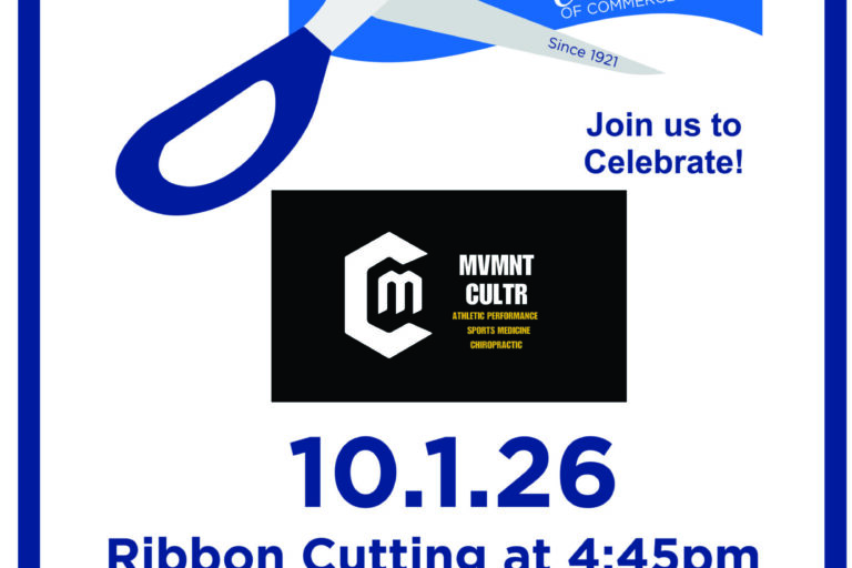 flyer for MVMNT CULTR ribbon cutting