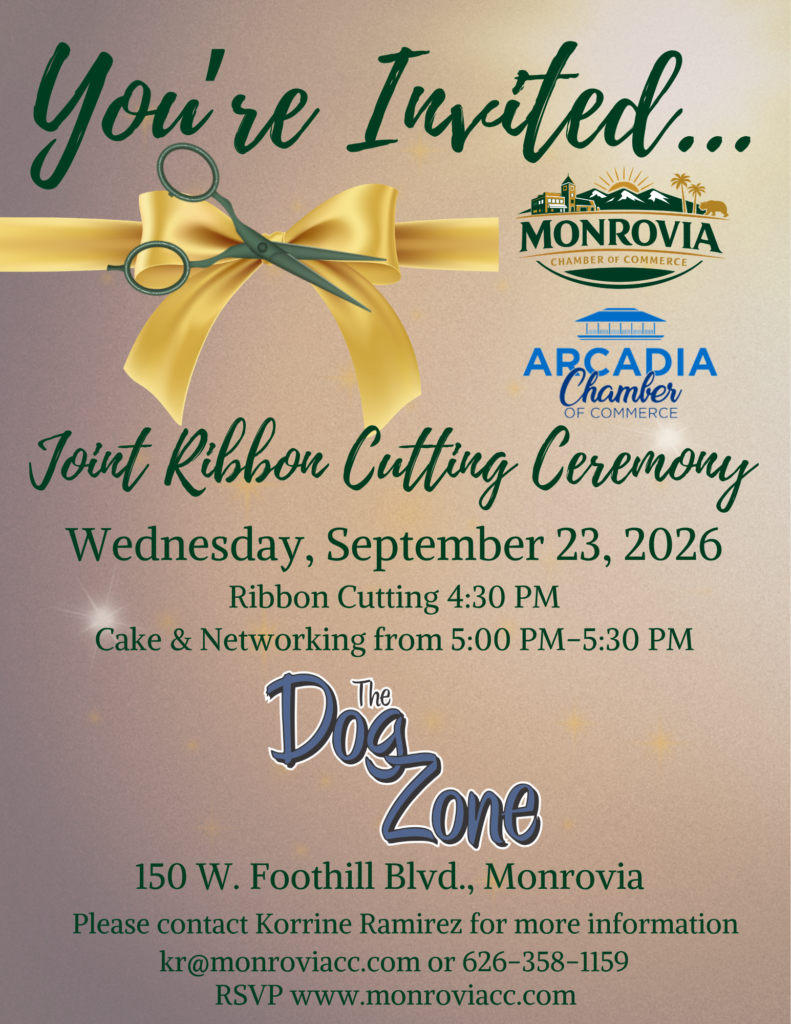 ribbon cutting flyer for Dog Zone