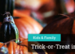 trick or treat banner for LA Arboretum