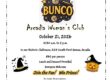 woman's club bunco spooktacular flyer
