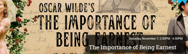 arboretum importance of being earnest banner the importance of being earnest banner for the LA Arboretum