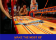make the most of a long weekend banner from Dave & Buster's
