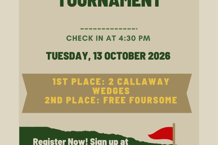 Arcadia Golf Course 2man scramble flyer