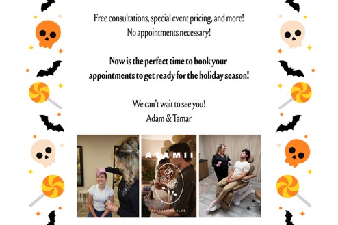 Atamii halloween open house flyer