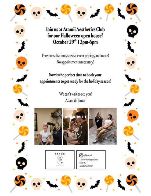 Atamii halloween open house flyer 