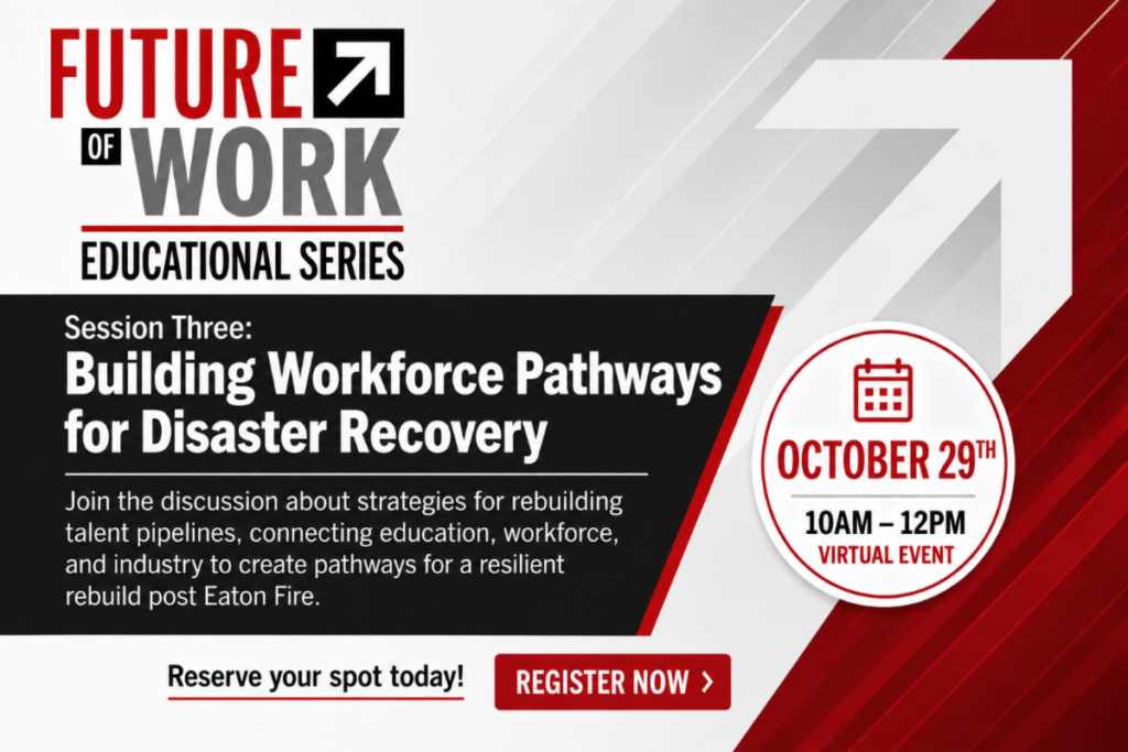 future of work educational series event banner