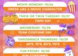 LittleLand Halloween Spirit week flyer of information