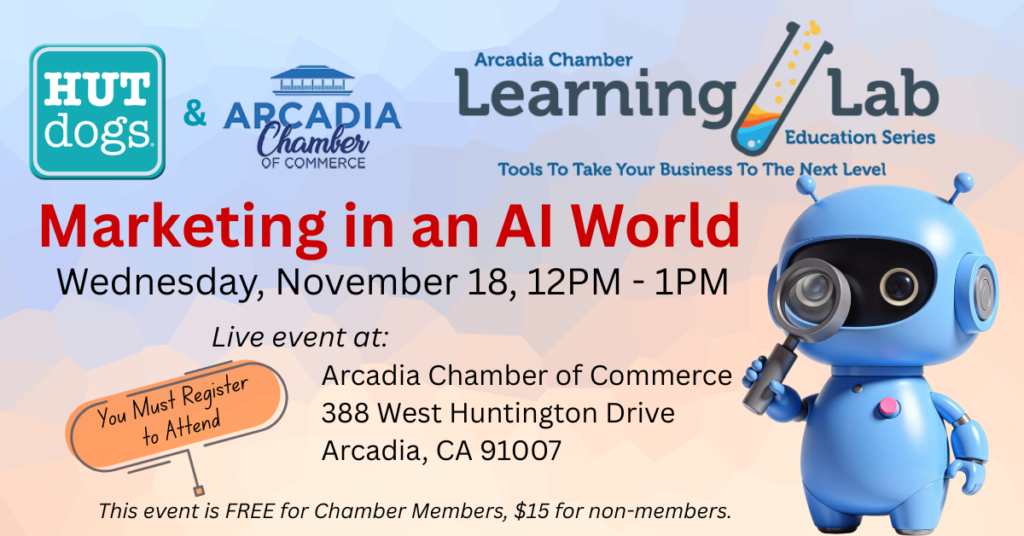 HUTdogs Learning Lab banner for AI Marketing 