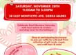 merry market at RT Rogers flyer for Small Business Saturday