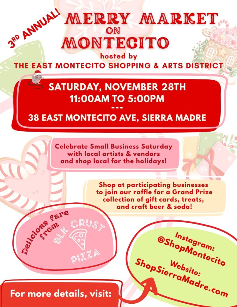 merry market at RT Rogers flyer for Small Business Saturday