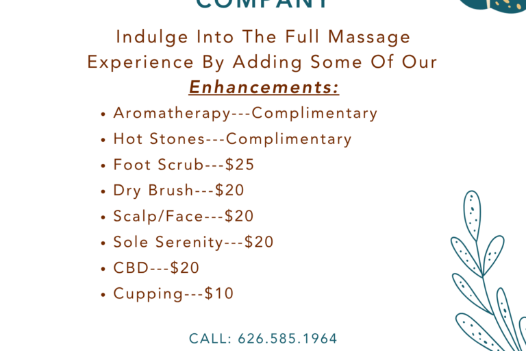 sierra madre massage october specials flyer