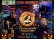 Halloween sound investment flyer from Villa Catrina with a collage of musicians playing various instruments
