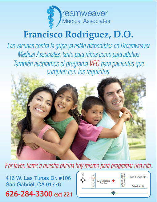 dreamweaver fly vaccination flyer in Spanish 