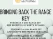 range keys are back at Arcadia Golf Course flyer