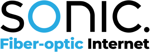 Sonic fiber optic logo